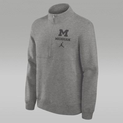 Men's Michigan Wolverines Primetime Club Jordan College 1/2-Zip Crew Product Image