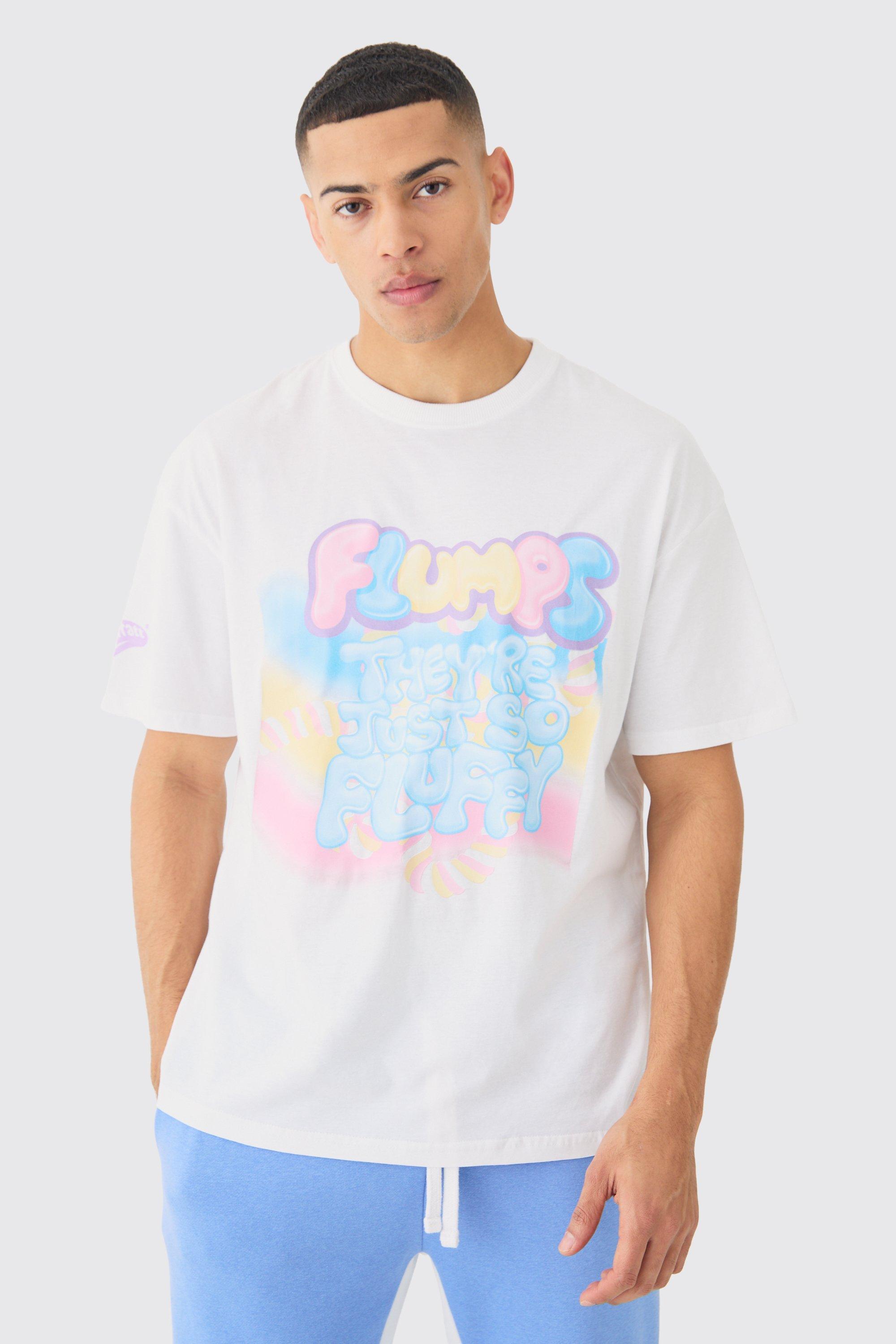 Oversized Flumps Sweets License T-shirt | boohooMAN USA Product Image