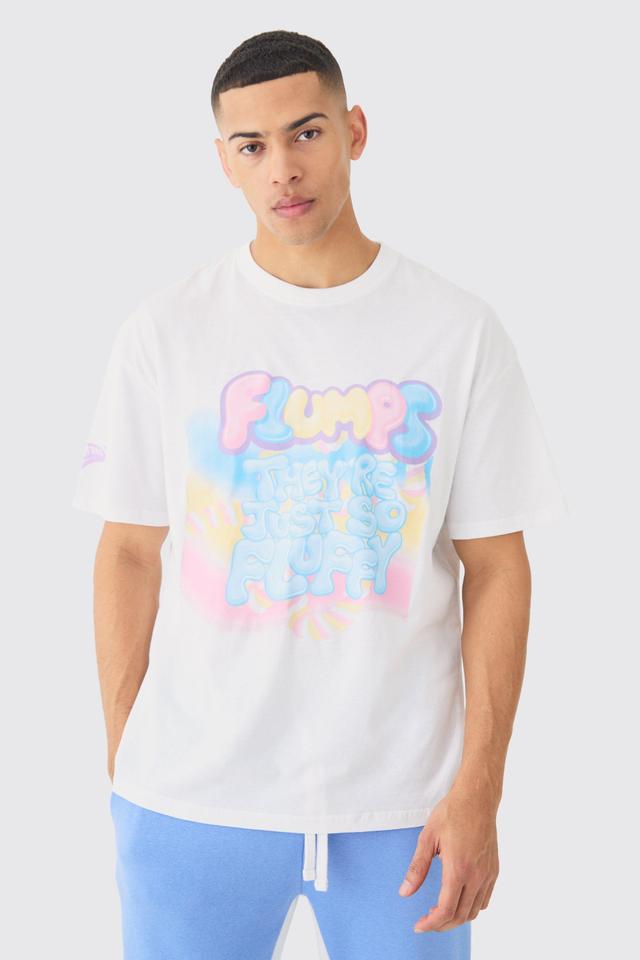 Oversized Flumps Sweets License T-shirt | boohooMAN USA Product Image