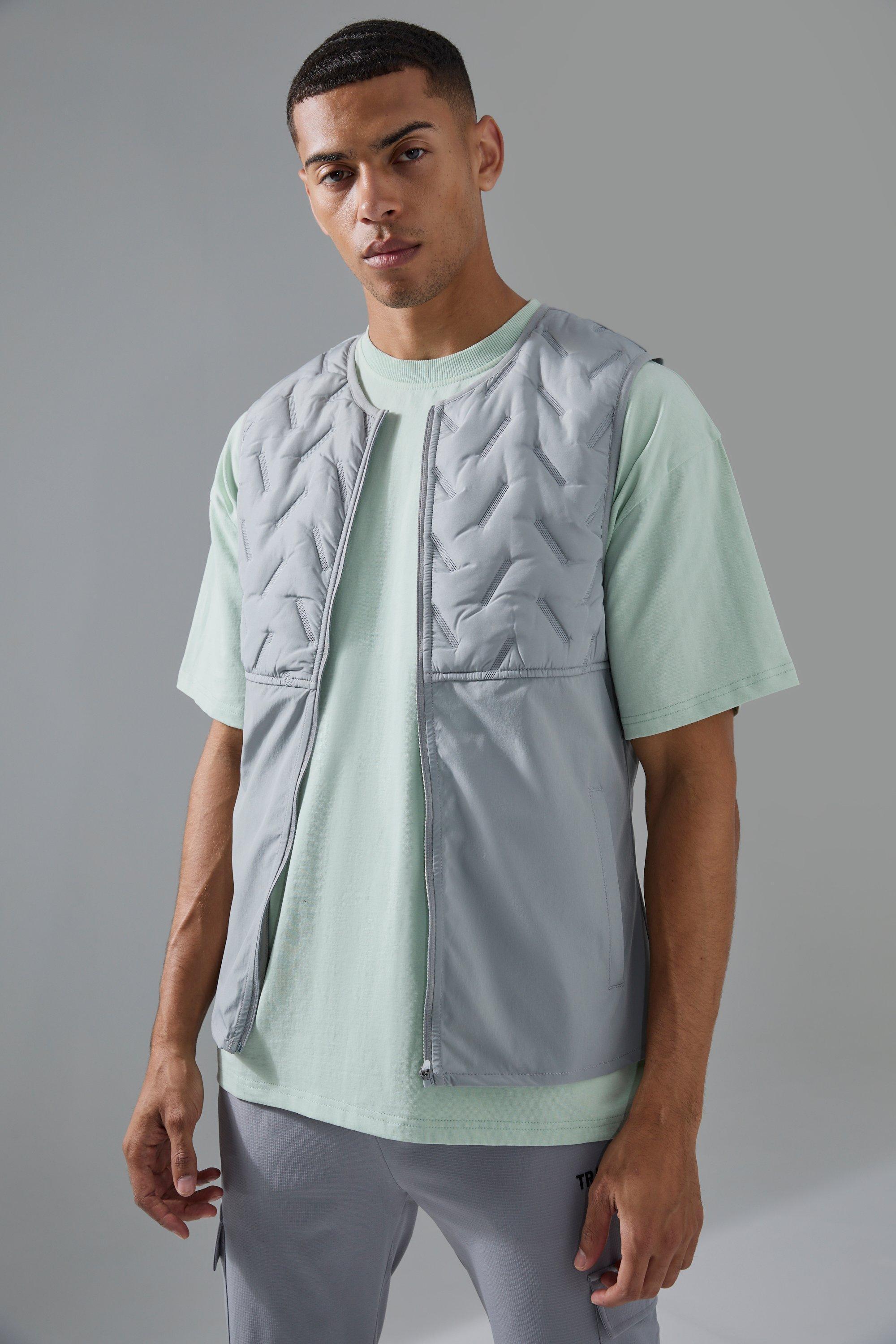 Man Active Quilted Vest | boohooMAN USA Product Image