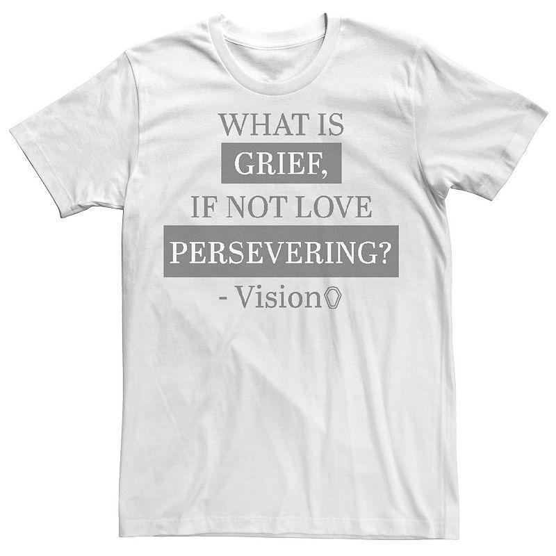 Mens Marvel WandaVision What Is Grief, If Not Love Persevering? Tee Product Image