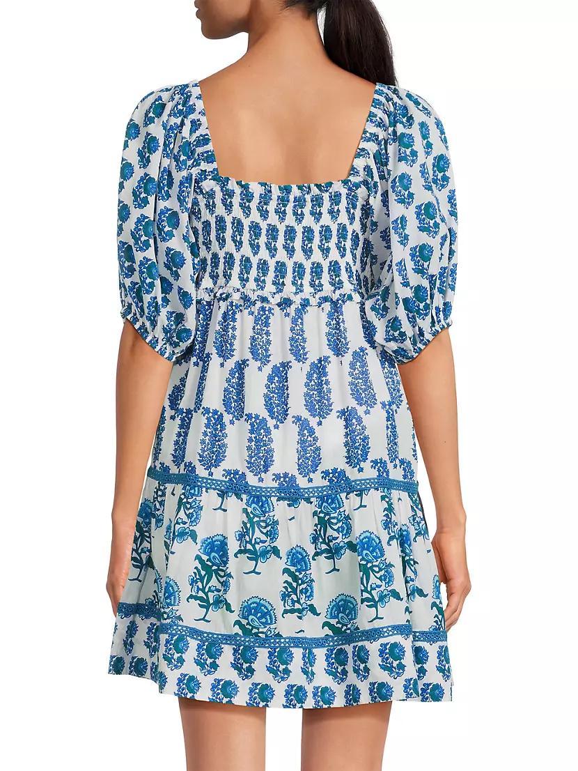 Tamara Printed Cotton Minidress Product Image