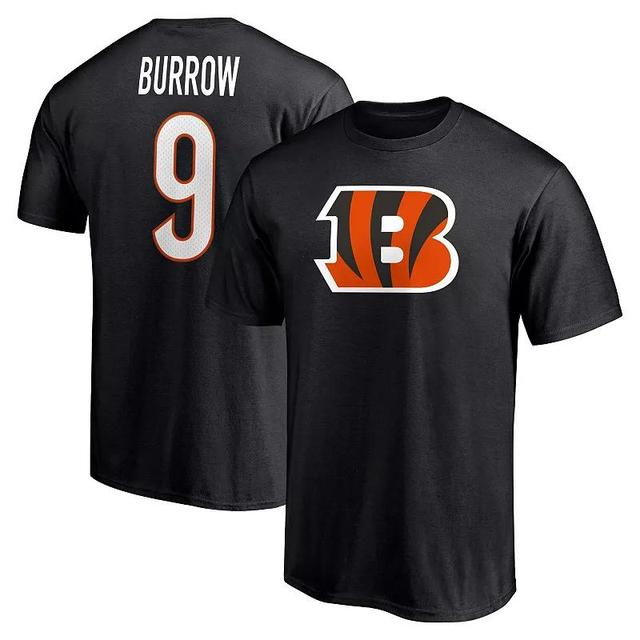 Mens Fanatics Branded Joe Burrow Cincinnati Bengals Player Icon Name & Number T-Shirt Product Image