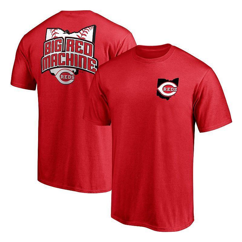 Mens Fanatics Branded Red Cincinnati Reds Hometown Collection Big Red Machine Logo T-Shirt Product Image