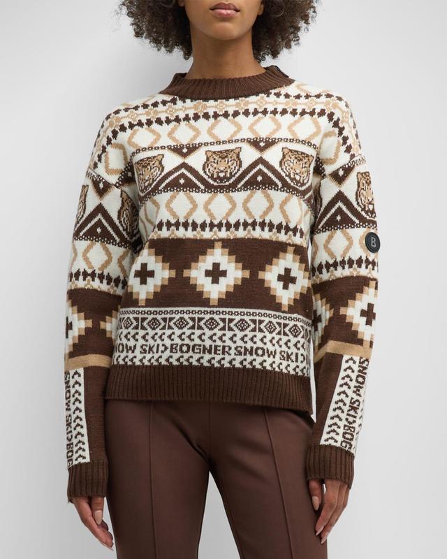 Bogner - Julika Wool-Blend Sweater - BrownModa Operandi Product Image