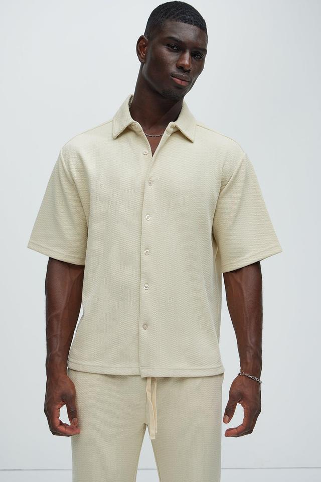 Capstan Textured Shirt - Cream Product Image