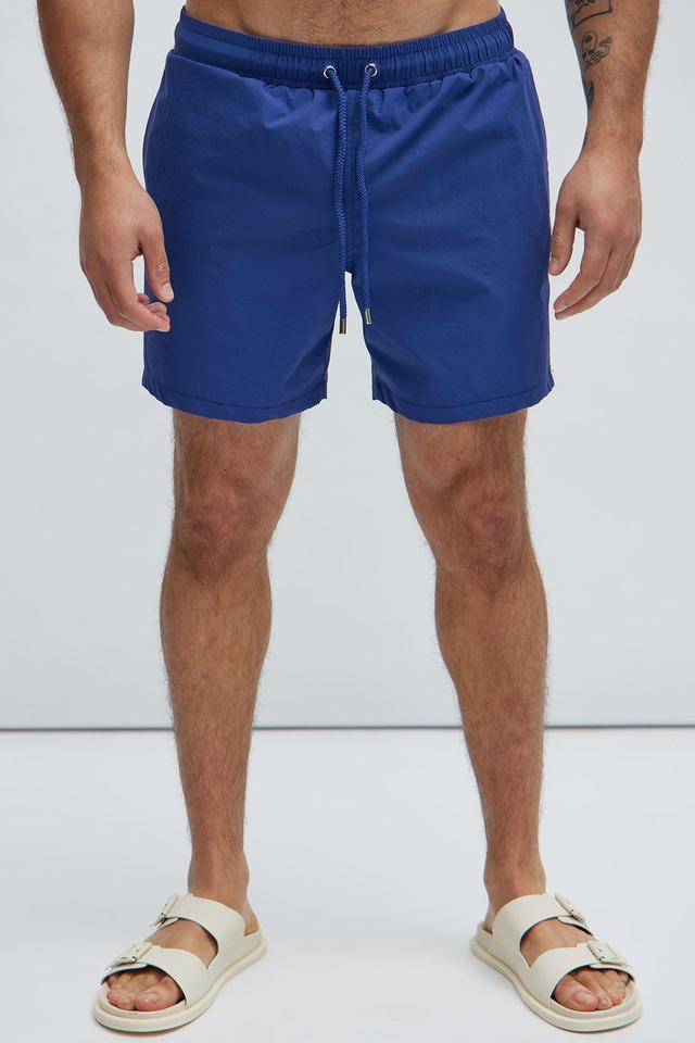 Montez Stretch Swim Trunk Mid - Navy Product Image