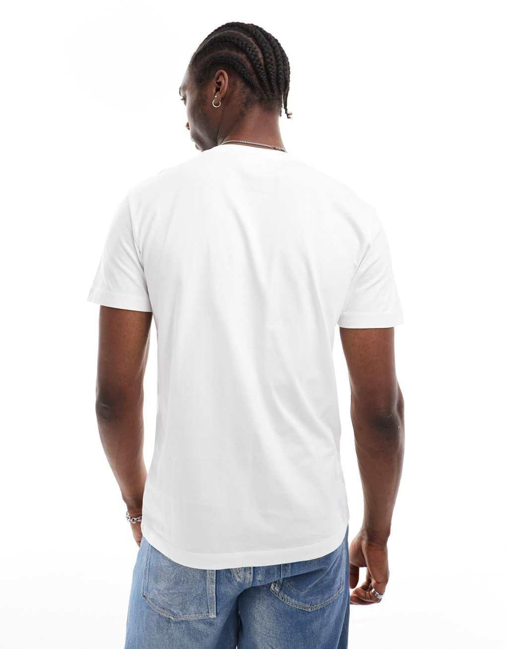 Calvin Klein Jeans monologo t-shirt in white Product Image