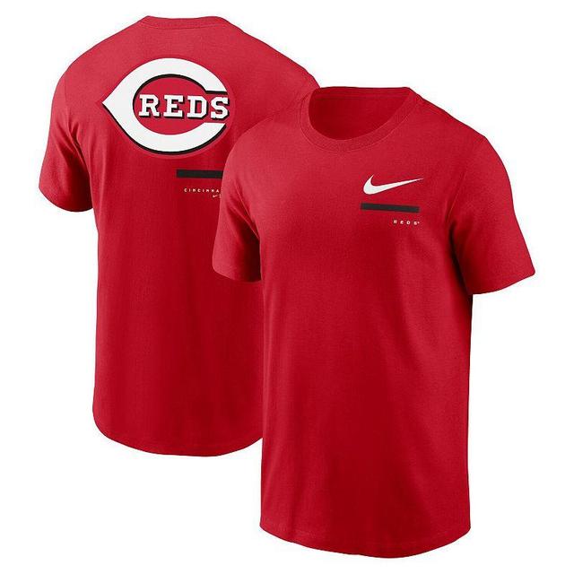 Mens Nike Red Cincinnati Reds Over the Shoulder T-Shirt Product Image