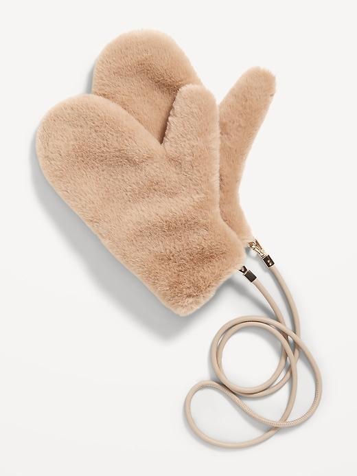 Faux-Fur Mittens Product Image