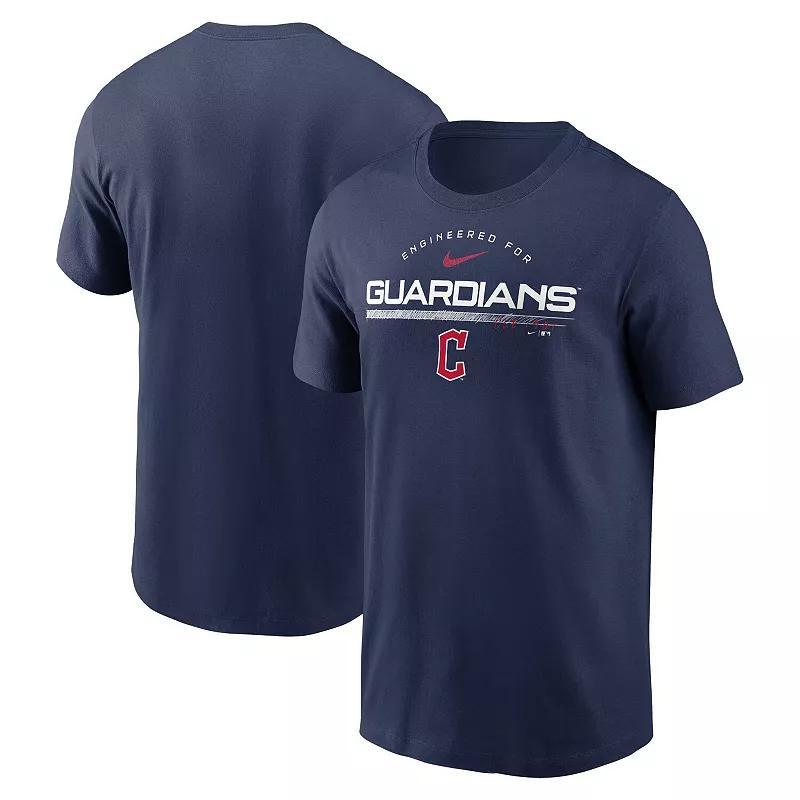 Mens Nike Cleveland Guardians Team Engineered Performance T-Shirt Blue Product Image