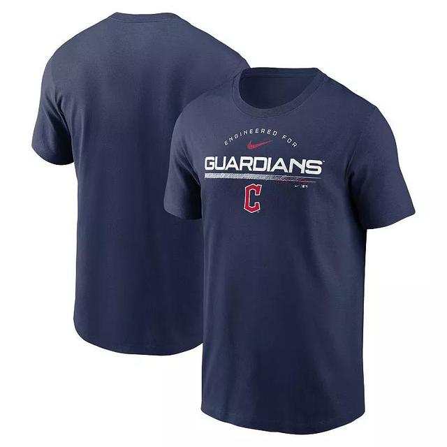 Mens Nike Cleveland Guardians Team Engineered Performance T-Shirt Blue Product Image