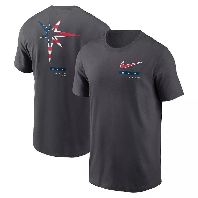 Mens Nike Anthracite Tampa Bay Rays Americana T-Shirt Product Image