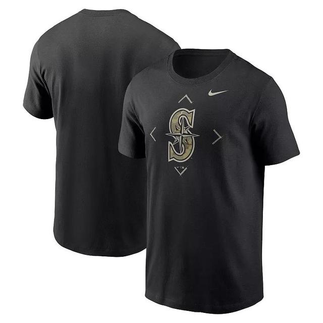 Mens Nike Seattle Mariners Camo Logo T-Shirt Product Image