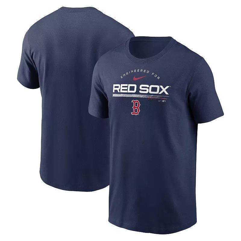 Mens Nike Boston Red Sox Team Engineered Performance T-Shirt Blue Product Image