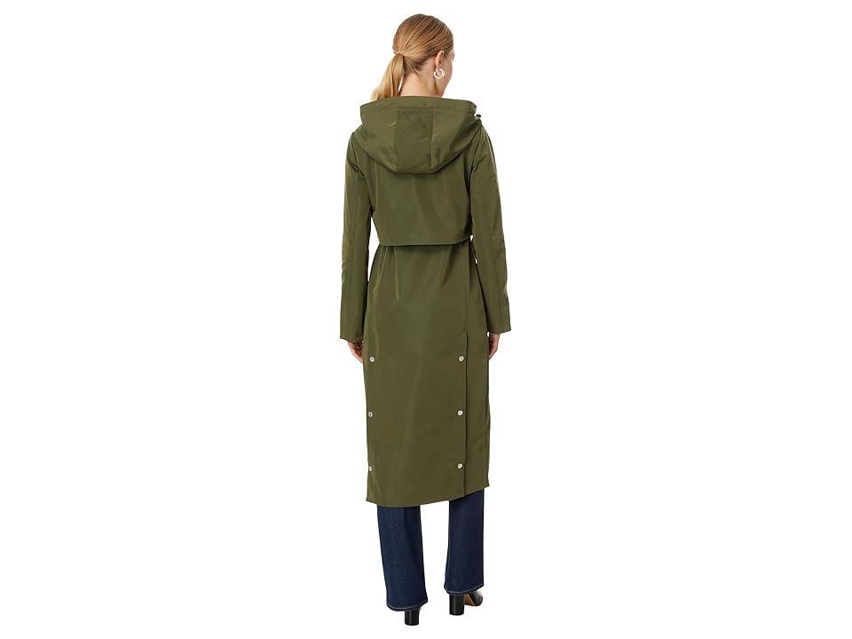 Avec Les Filles Hooded Maxi Rain Anorak Women's Coat Product Image