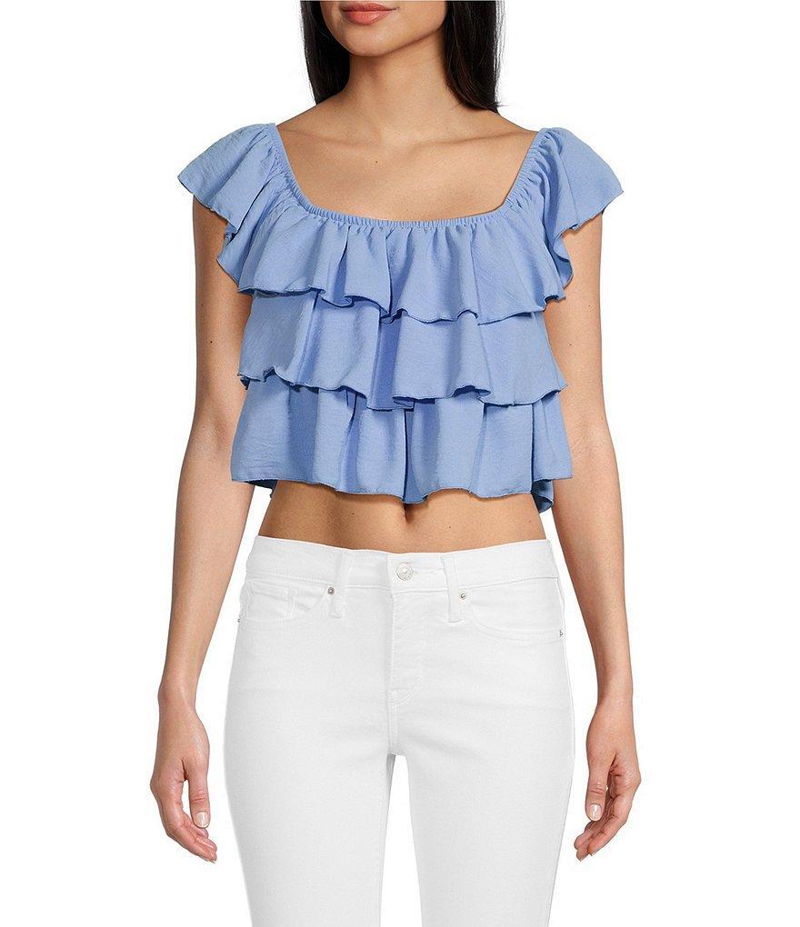 Originality Sleeveless Tiered Ruffle Top Product Image