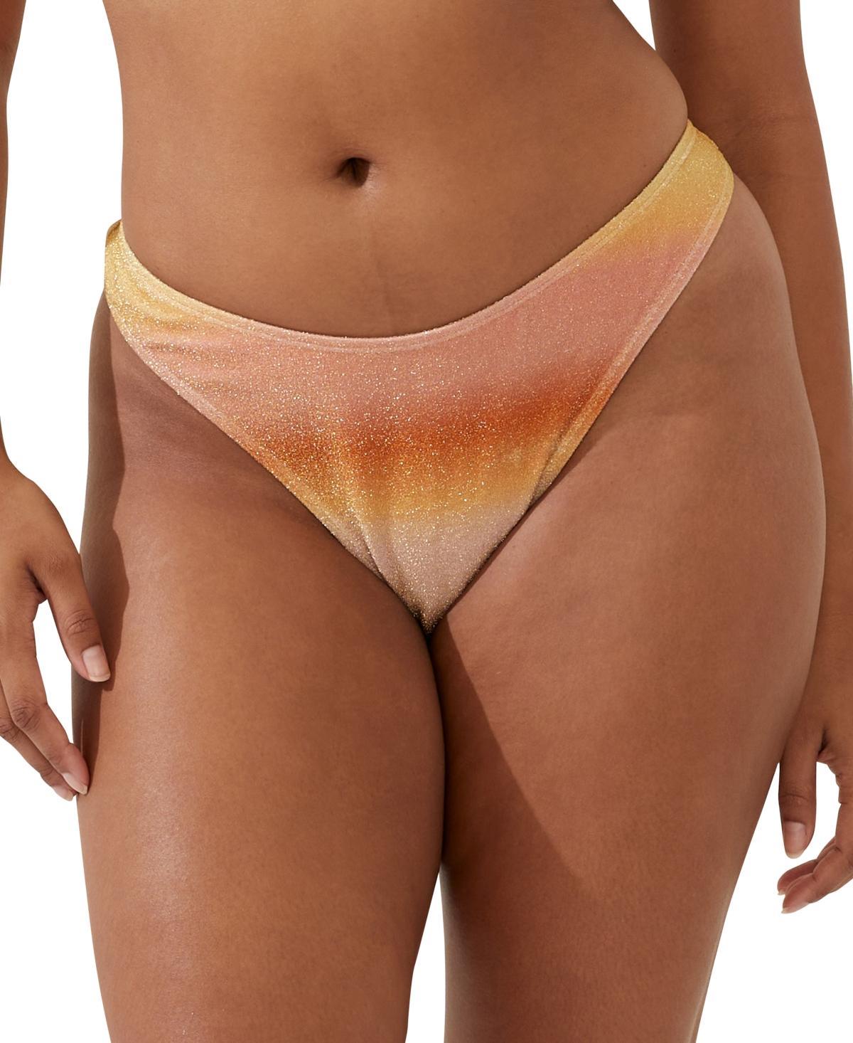 Cotton On Womens Glitter Ombre Bikini Bottoms Product Image