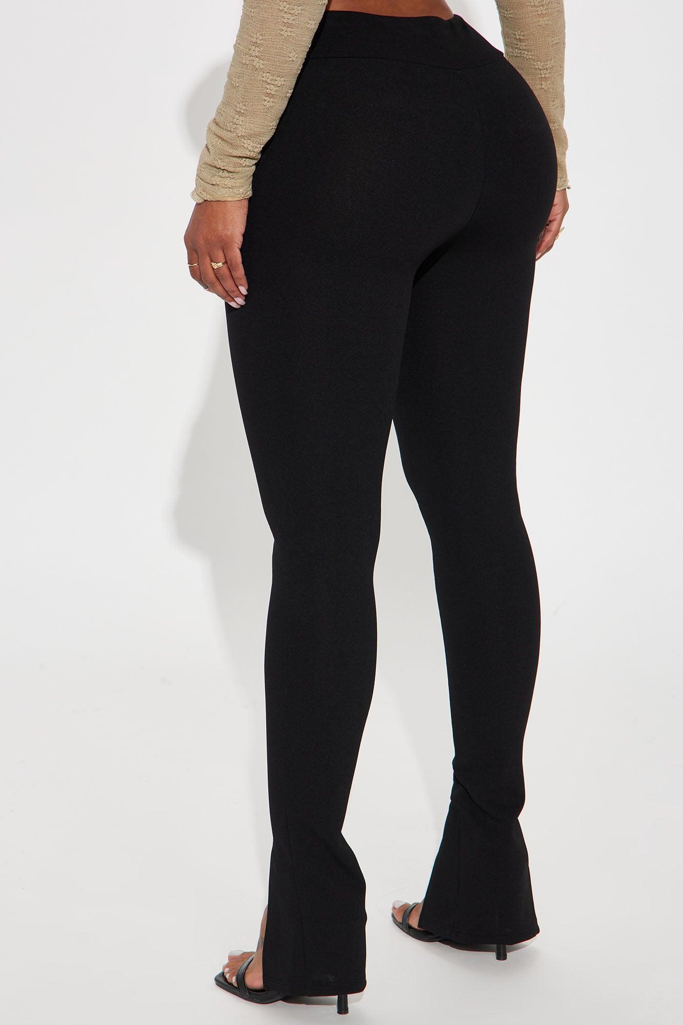 Full Schedule Split Hem Legging - Black Product Image