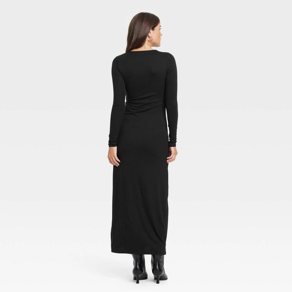 Women's Long Sleeve Knit Maxi T-Shirt Dress - Universal Thread™ Product Image