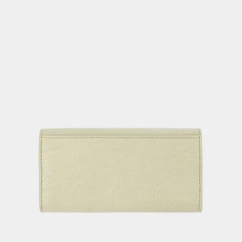 BURBERRY Chess Long Wallet -  - Leather - Beige Product Image