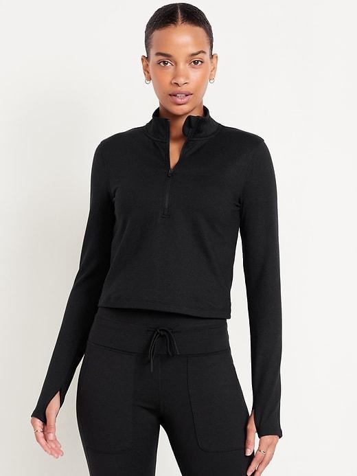 CloudComfy Crop Quarter Zip Product Image