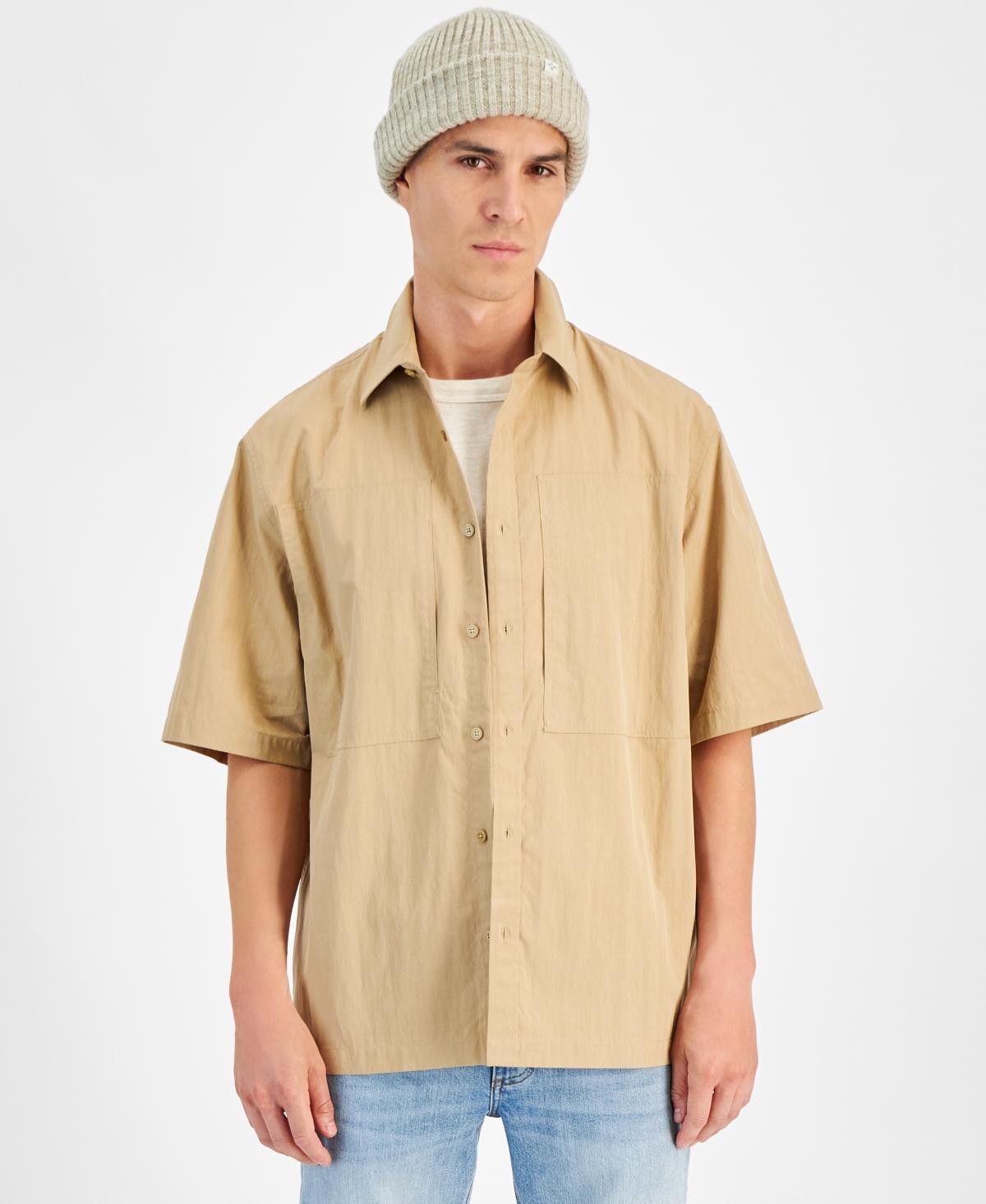 Mode of One Mens Relaxed-Fit Cotton-Blend Shirt, Created for Macys Product Image