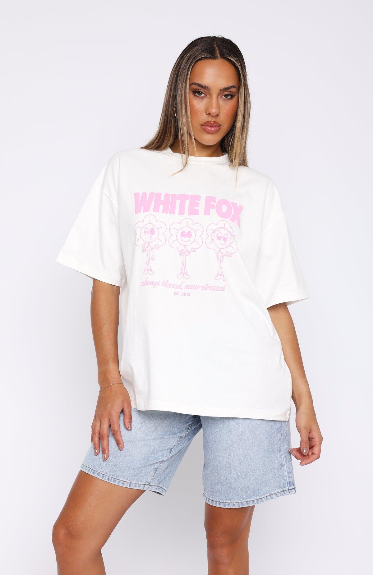 Always Blessed Oversized Tee White Product Image