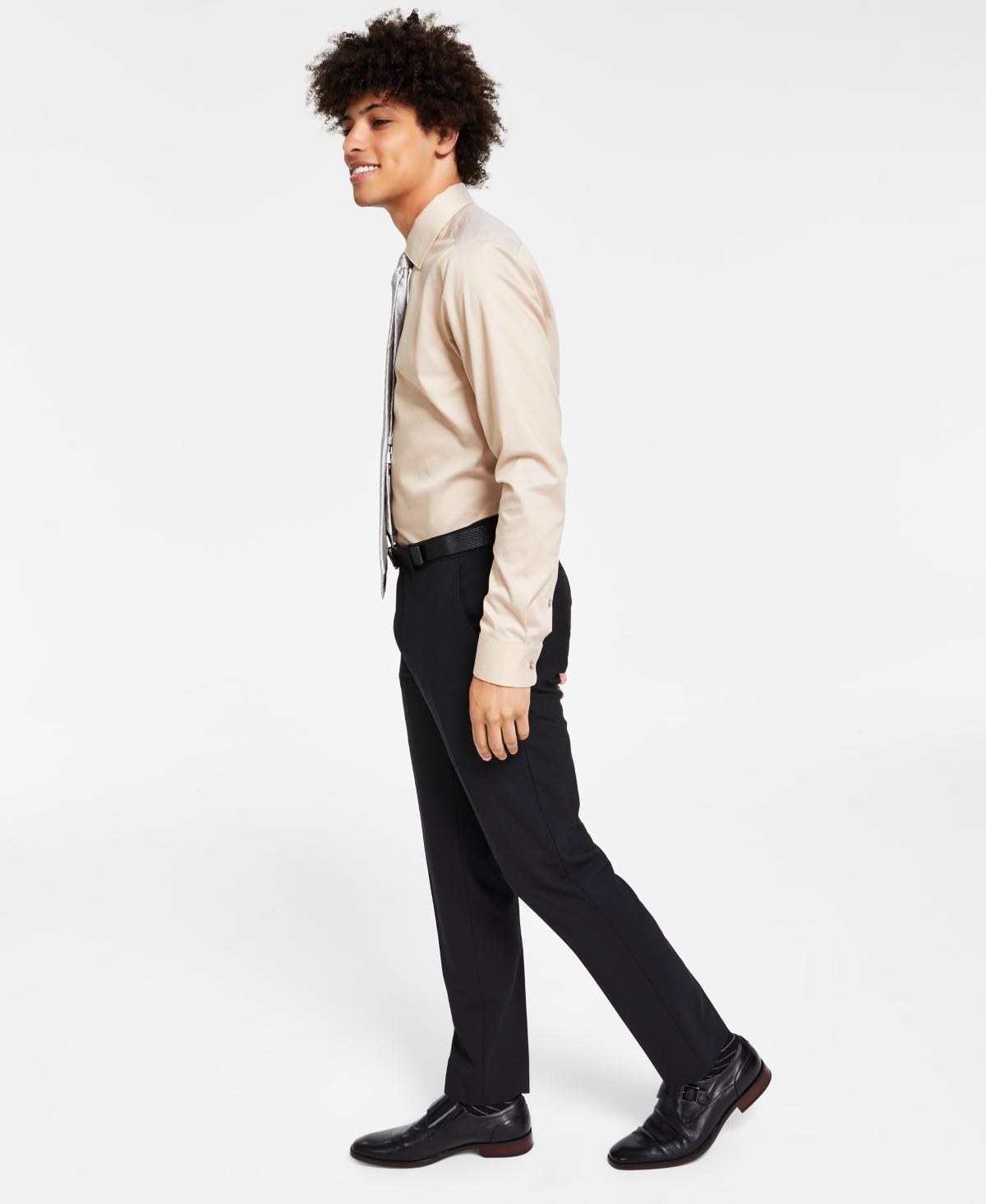 Bar Iii Mens Slim-Fit Wool Suit Pants, Created for Macys Product Image