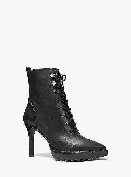 MICHAEL Michael Kors Kyle Lace-Up Bootie (Black) Women's Shoes product image