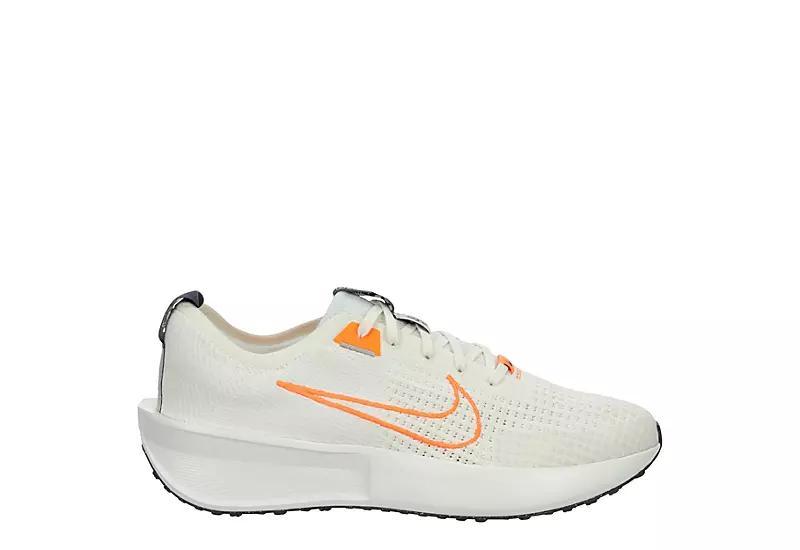 Nike Interact Run Mens Road Running Shoes Sail Orange White Product Image