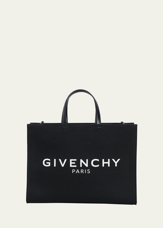 Givenchy - G-tote Logo-print Canvas Tote Bag - Womens - Black Product Image