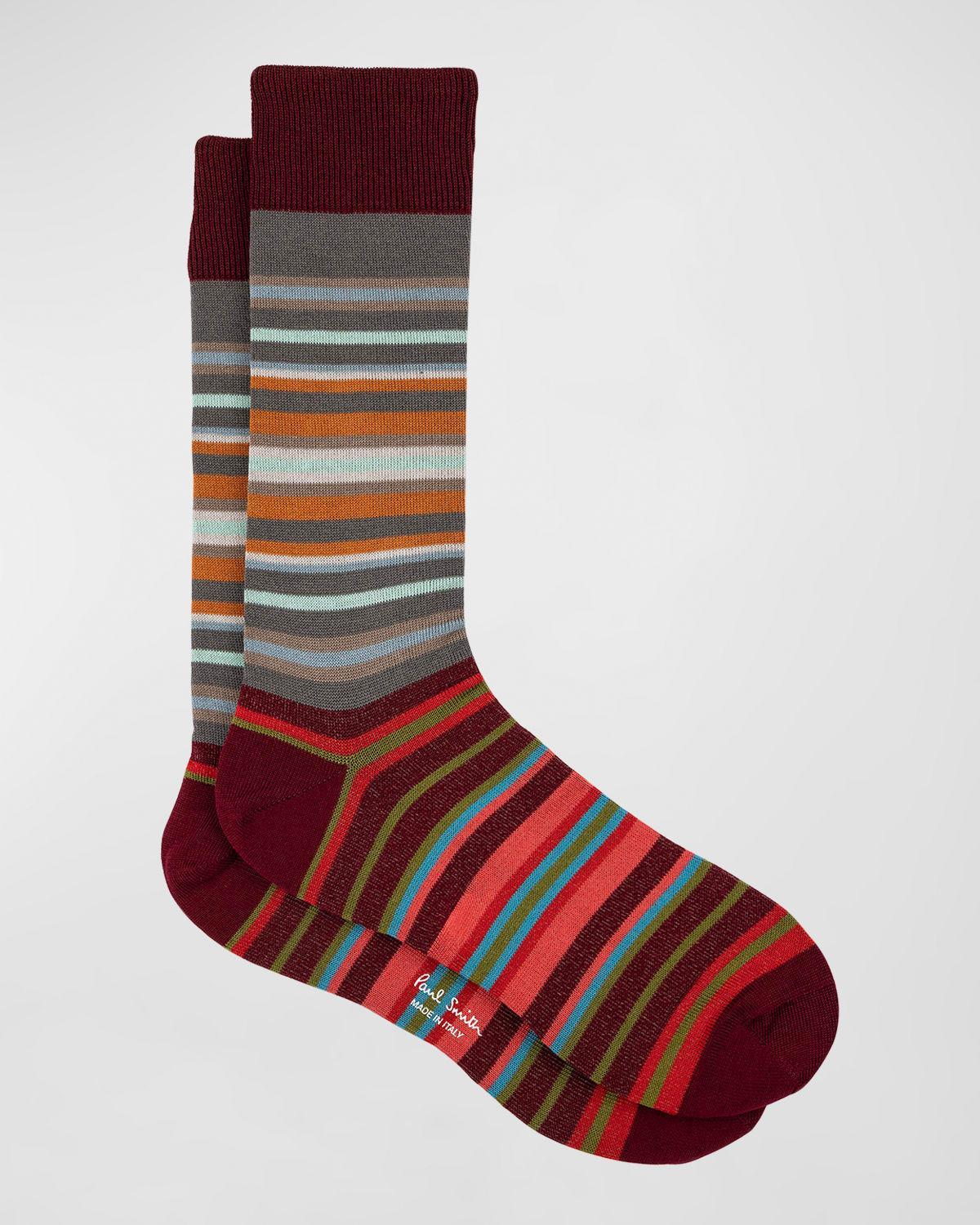 Mens Duncan Stripe Crew Socks Product Image