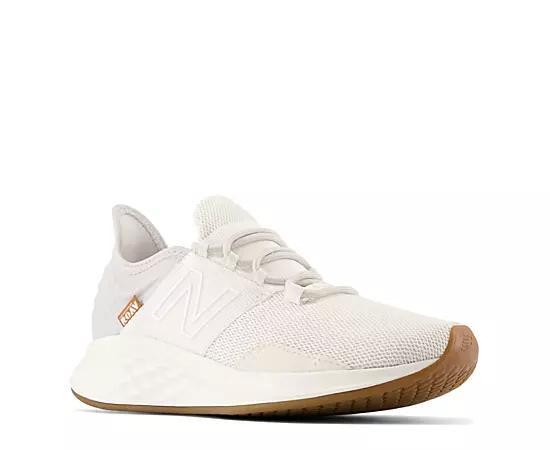 New Balance Womens Fresh Foam Roav - Running Shoes White/Gum Product Image