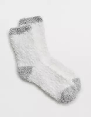 Aerie Fuzzy Crew Socks Product Image