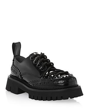 Moschino Womens Lace up Oxfords Product Image