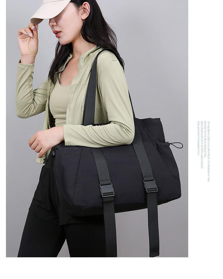 Drawstring Multi-Pocket Tote Bag Product Image