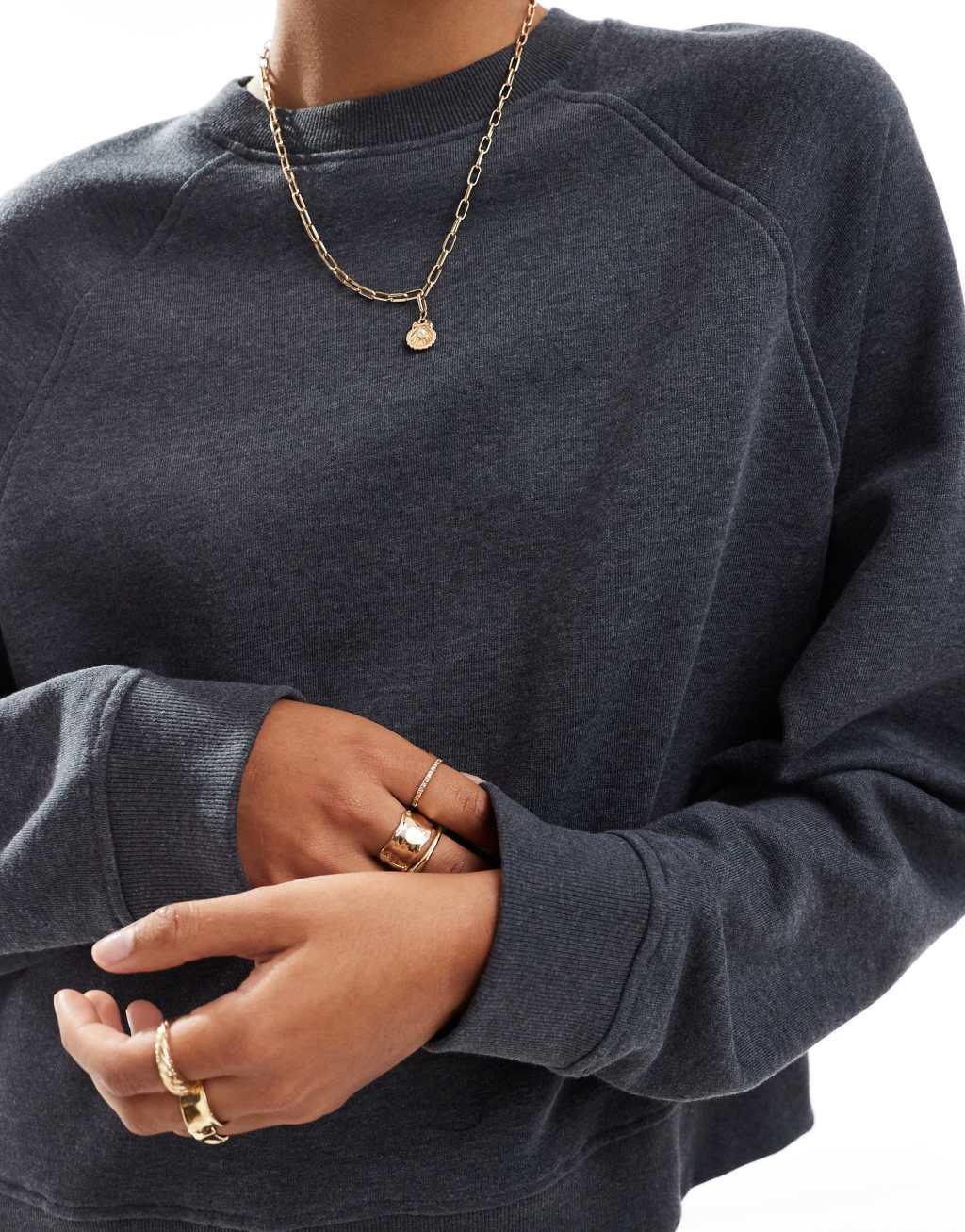 ASOS DESIGN oversized sweat with raglan detail Product Image