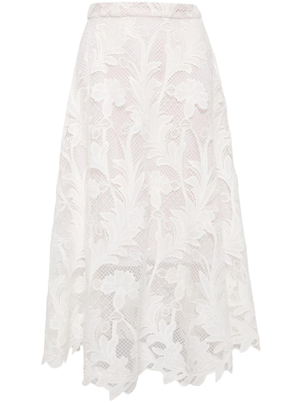 Gardenia Lace-detailing Skirt In White product image