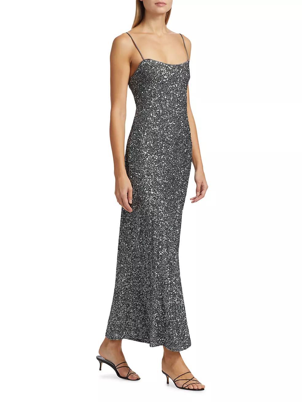 Beau Sequin Maxi Dress Product Image