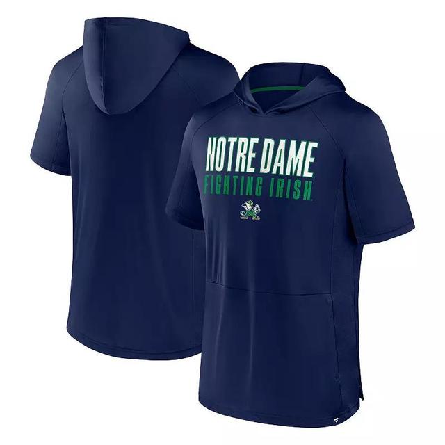 Mens Fanatics Notre Dame Fighting Irish Core Read Hoodie T-Shirt Blue Product Image