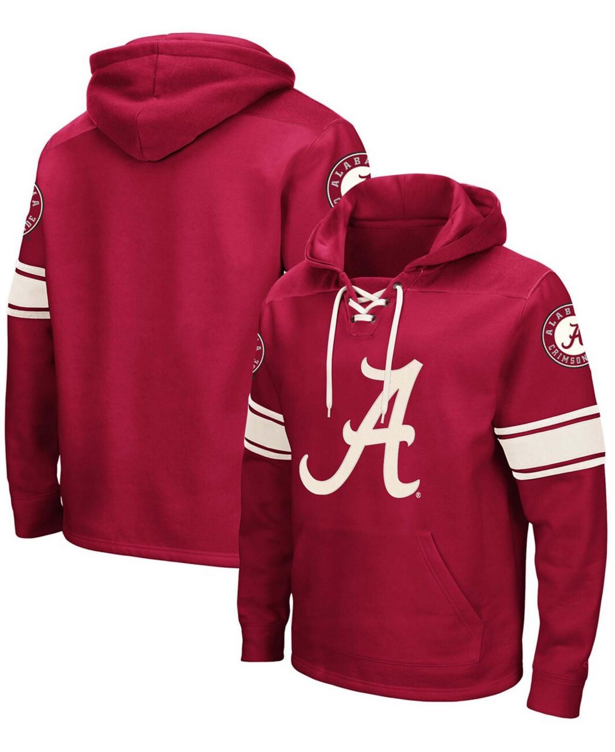 Mens Colosseum Crimson Alabama Crimson Tide 2.0 Lace-Up Pullover Hoodie ALA Red Product Image