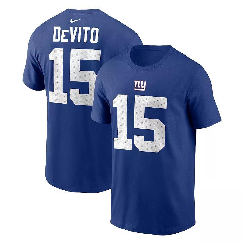 Mens Nike Tommy DeVito Royal New York Giants Name & Number T-Shirt Product Image