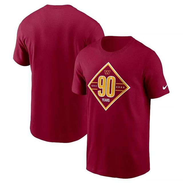 Mens Nike Burgundy Washington Commanders 90th Anniversary T-Shirt Product Image