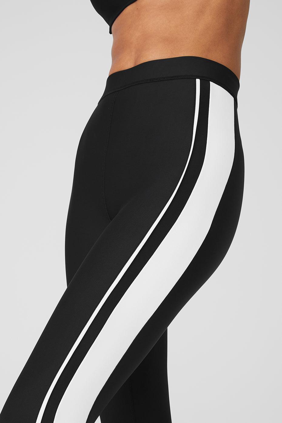 Airlift High-Waist 7/8 Car Club Legging - Black/White Female Product Image