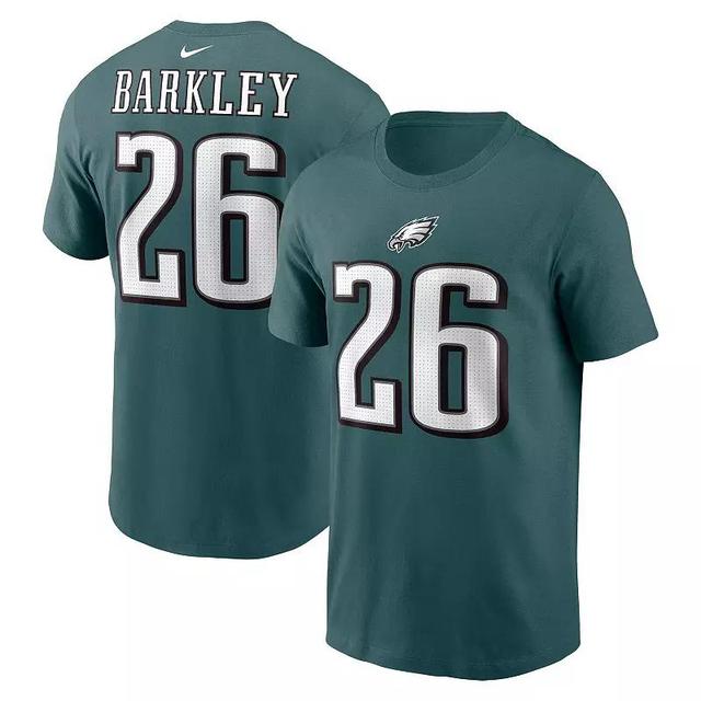 Mens Nike Saquon Barkley Midnight Philadelphia Eagles Player Name & Number T-Shirt Product Image