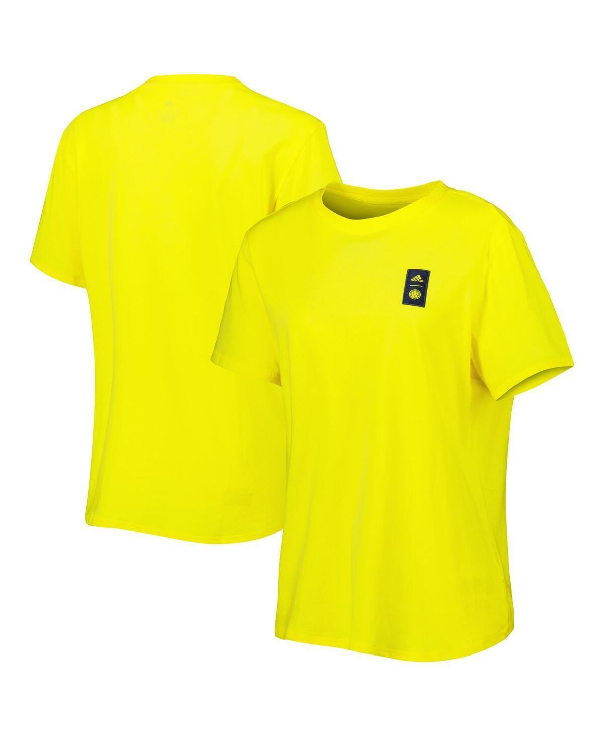 Womens adidas Yellow Colombia National Team Dna T-shirt Product Image