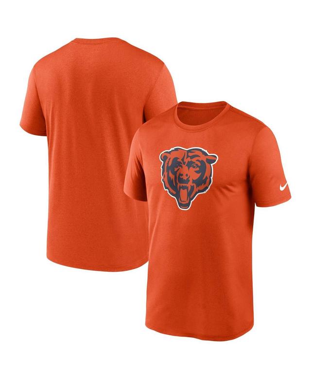 Mens Nike Orange Chicago Bears Legend Logo Performance T-shirt Product Image