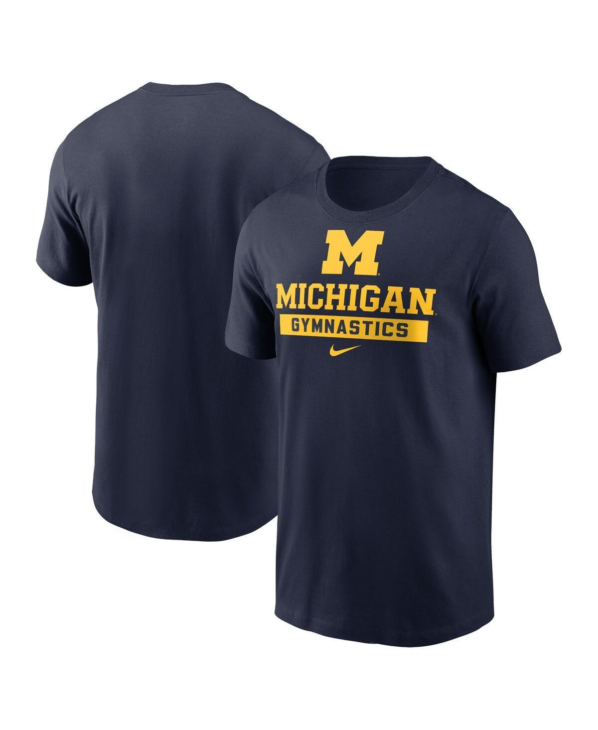 Nike Mens Navy Michigan Wolverines Sport Drop Gymnastics T-Shirt Product Image