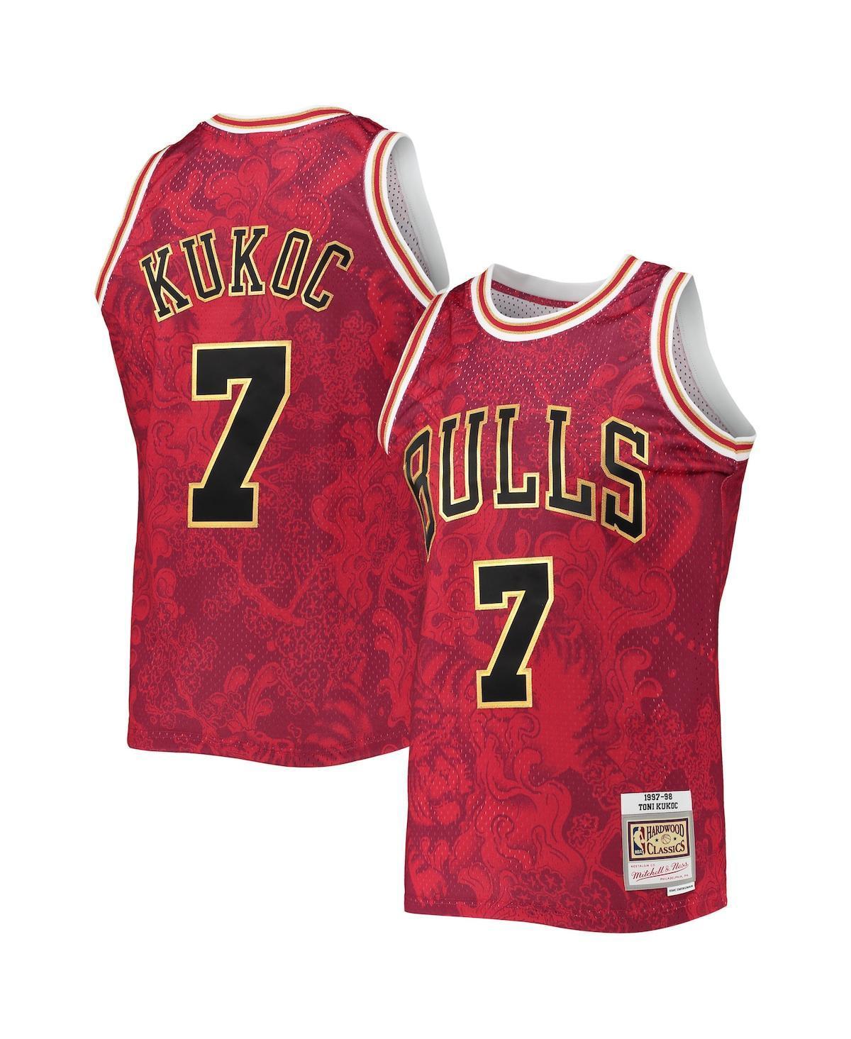 Mens Mitchell & Ness Toni Kukoc Chicago Bulls Hardwood Classics 1997-98 Lunar New Year Swingman Jersey Product Image